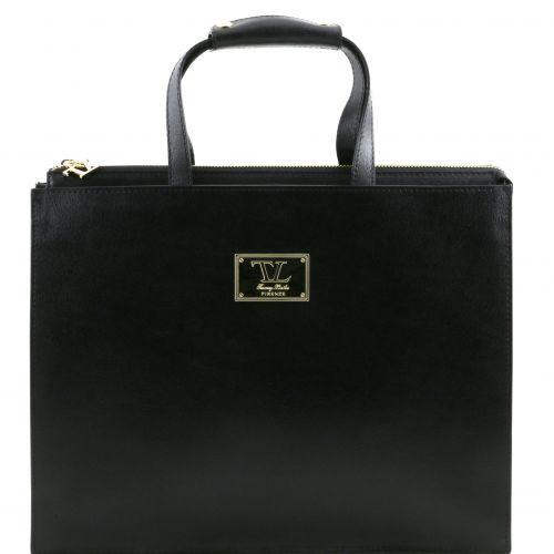 Palermo - Women's Saffiano Leather briefcase 3 compartments Business