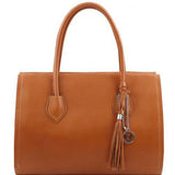 TL Bag - Soft leather bag with tassel detail and shoulder strap