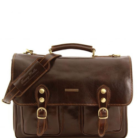 Modena - Leather briefcase 2 compartments