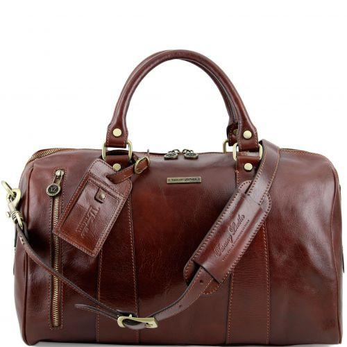 TL Voyager - Travel leather duffle bag - Small size leather travel bags