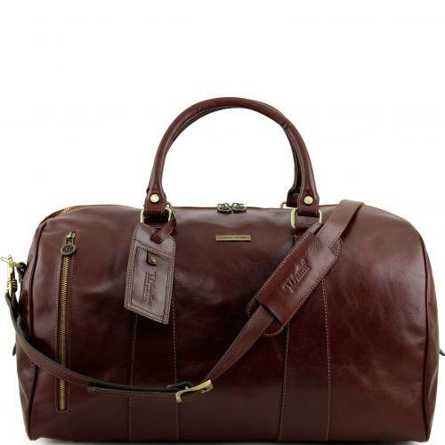 TL Voyager - Travel leather duffle bag - Large size leather travel bags