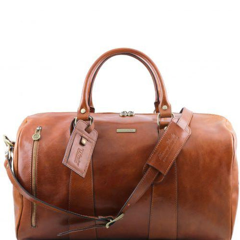 TL Voyager - Travel leather duffle bag - Large size