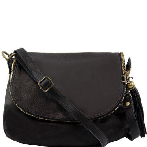 TL Bag - Soft leather shoulder bag with tassel detail