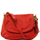 TL Bag - Soft leather shoulder bag with tassel detail