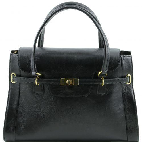 TL NeoClassic - Lady leather handbag with twist lock Business