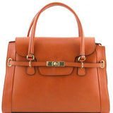 TL NeoClassic - Lady leather handbag with twist lock