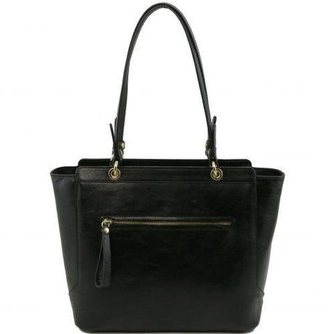 TL NeoClassic - Leather tote with two handles