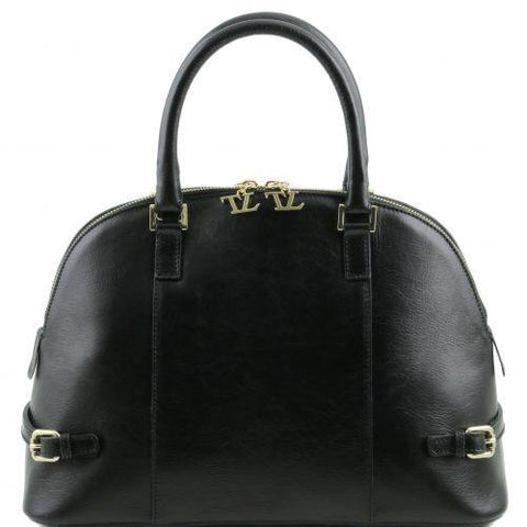TL Bag - Leather handbag with buckles