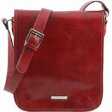 TL Messenger - Two compartments leather shoulder bag