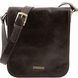 TL Messenger - Two compartments leather shoulder bag