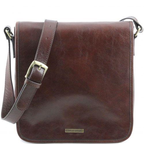 TL Messenger - One compartment leather shoulder bag Business