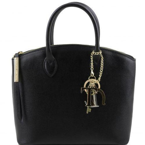 TL KeyLuck - Saffiano leather tote - Small size