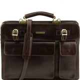 Venezia - Leather briefcase 2 compartments