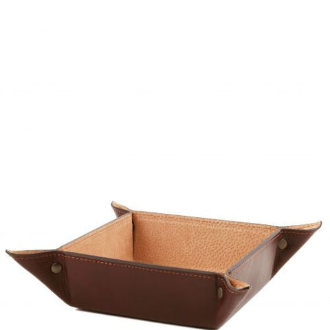 Exclusive leather valet tray Large size