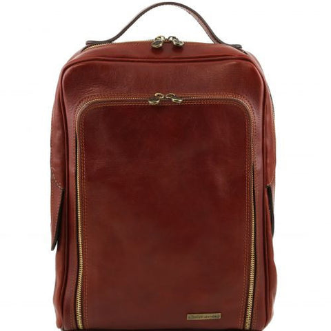 Bangkok - Leather laptop backpack