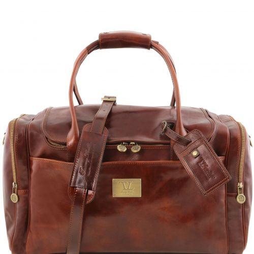 TL Voyager - Travel leather bag with side pockets leather travel bags