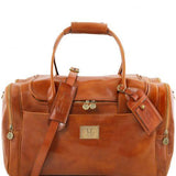 TL Voyager - Travel leather bag with side pockets