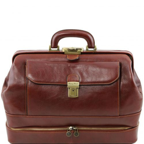 Giotto - Exclusive double-bottom leather doctor bag Business