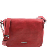 TL Messenger - One compartment leather shoulder bag - Medium size