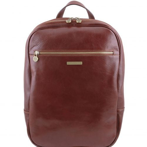 Osaka - Leather laptop backpack Business