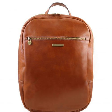 Osaka - Leather laptop backpack