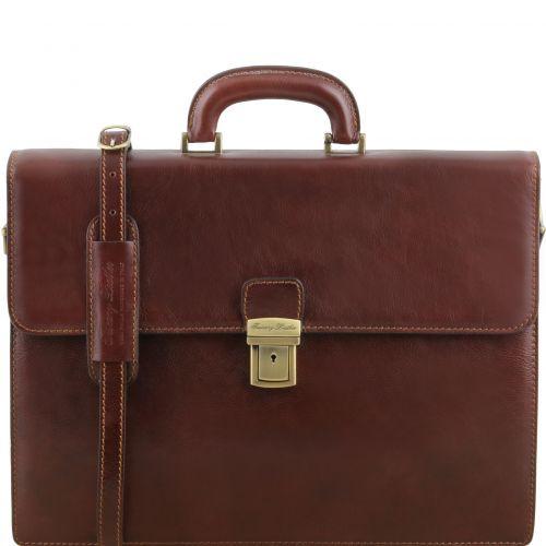 Parma - Leather briefcase 2 compartments Business