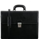 Parma - Leather briefcase 2 compartments