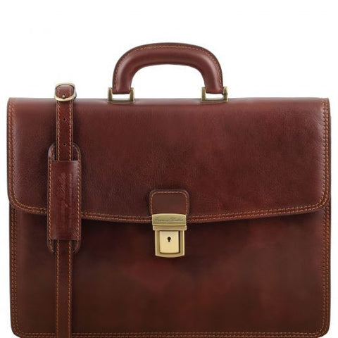 Amalfi - Leather briefcase 1 compartment