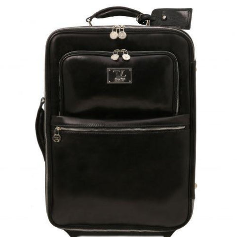 TL Voyager - 2 Wheels vertical Leather trolley