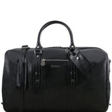 TL Voyager - Leather travel bag with front pocket