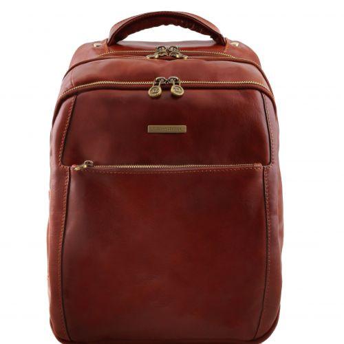 Phuket - 3 Compartments leather laptop backpack Business