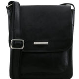 Jimmy - Leather crossbody bag for men with front pocket
