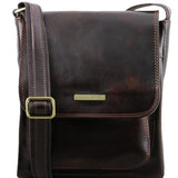 Jimmy - Leather crossbody bag for men with front pocket