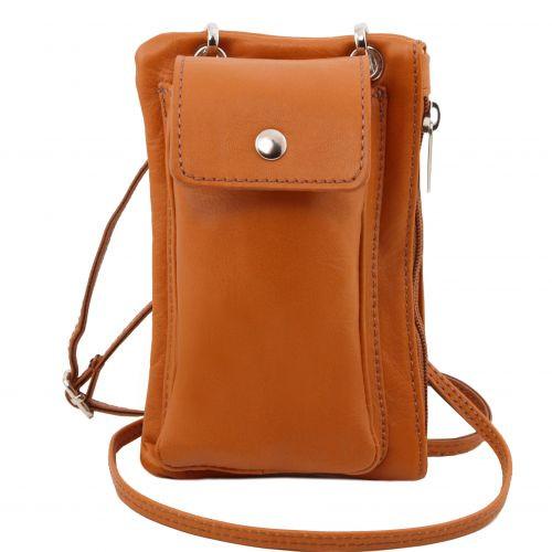 TL Bag - Soft Leather cellphone holder mini cross bag leather bags for men
