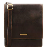 TL Messenger - 1 compartment leather shoulder bag