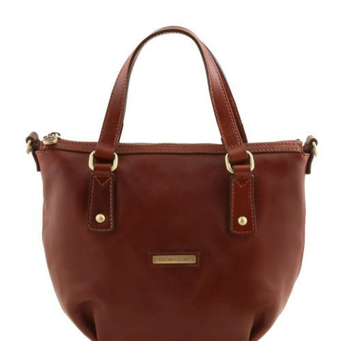 Olga - Leather shopping bag