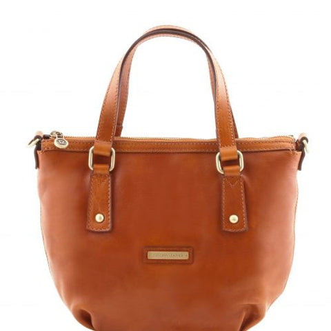 Olga - Leather shopping bag