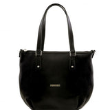 Olga - Leather shopping bag - Large size