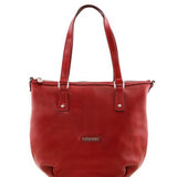 Olga - Leather shopping bag - Large size