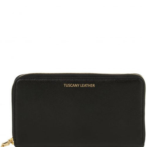 Exclusive Saffiano leather wallet/travel document case for woman