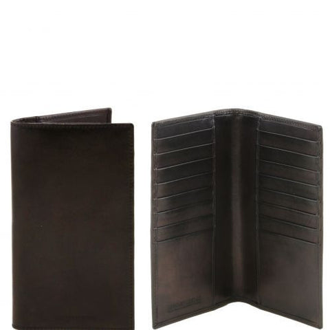 Exclusive vertical leather wallet/credit cards holder