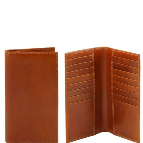 Exclusive vertical leather wallet/credit cards holder