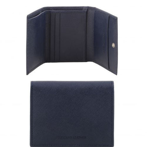 Exclusive 3 fold Saffiano leather wallet for men