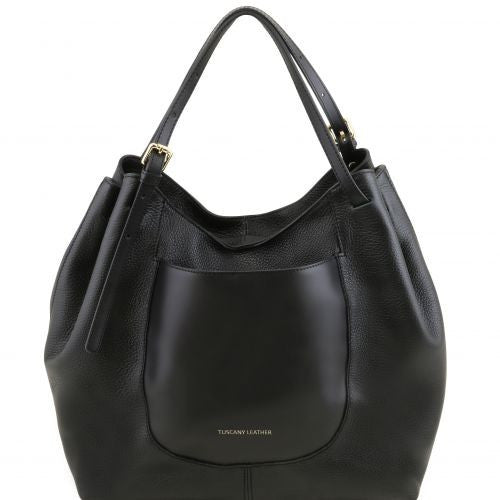 Cinzia - Soft leather shopping bag leather shoulder bags