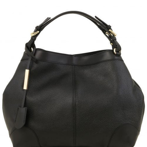Ambrosia - Soft leather bag with shoulder strap