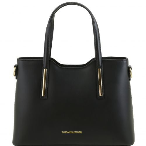 Olimpia - Ruga leather tote - Small size leather bags for women