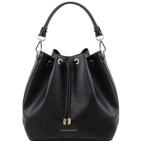 Vittoria - Ruga leather secchiello bag