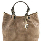 TL KeyLuck - Woven printed leather TL SMART shopping bag - Large size