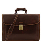 Napoli - Leather briefcase 2 compartments