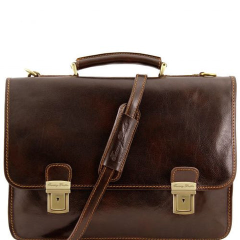 Firenze - Leather briefcase 2 compartments